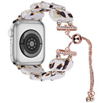 Resin Retractable Chain Watch Band, For Apple Watch Series 9 41mm, For Apple Watch Ultra 49mm