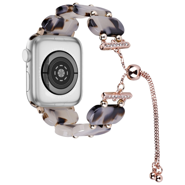 Resin Retractable Chain Watch Band, For Apple Watch Series 7 41mm, For Apple Watch Series 7 45mm