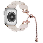 Resin Retractable Chain Watch Band, For Apple Watch Series 7 41mm, For Apple Watch Series 7 45mm