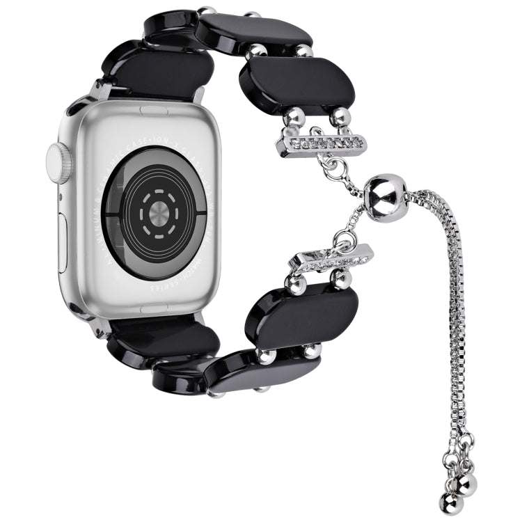 Resin Retractable Chain Watch Band, For Apple Watch Series 7 41mm, For Apple Watch Series 7 45mm