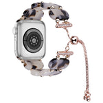 Resin Retractable Chain Watch Band, For Apple Watch Series 6 40mm, For Apple Watch Series 6 44mm