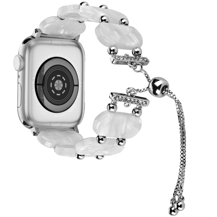 Resin Retractable Chain Watch Band, For Apple Watch 42mm, For Apple Watch 38mm