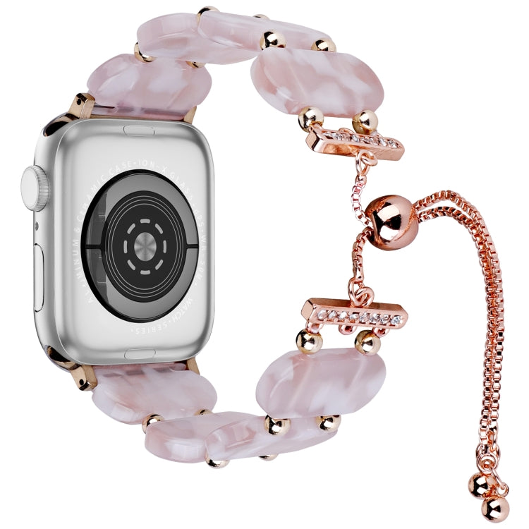 Resin Retractable Chain Watch Band, For Apple Watch 42mm, For Apple Watch 38mm