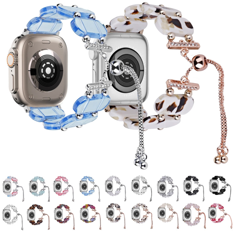 Resin Retractable Chain Watch Band, For Apple Watch Series 2 42mm, For Apple Watch Series 2 38mm