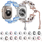 Resin Retractable Chain Watch Band, For Apple Watch Series 9 41mm, For Apple Watch Ultra 49mm
