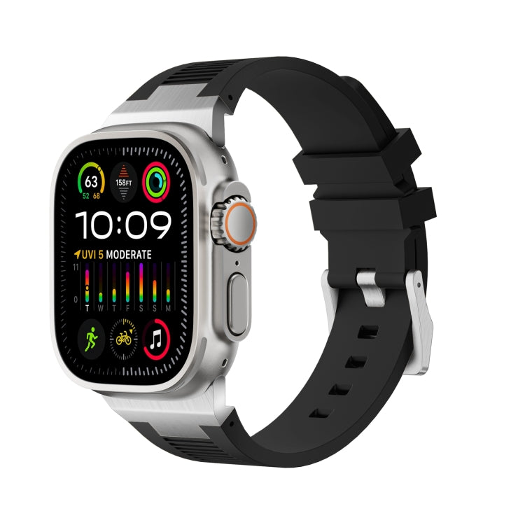 Loners Liquid Silicone Watch Band, For Apple Watch SE 2023 44mm, For Apple Watch Ultra 2 49mm, For Apple Watch Series 9 45mm