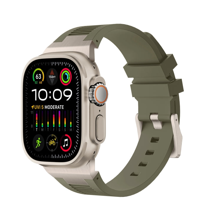 Loners Liquid Silicone Watch Band, For Apple Watch Ultra 49mm, For Apple Watch Series 8 45mm, For Apple Watch SE 2022 44mm