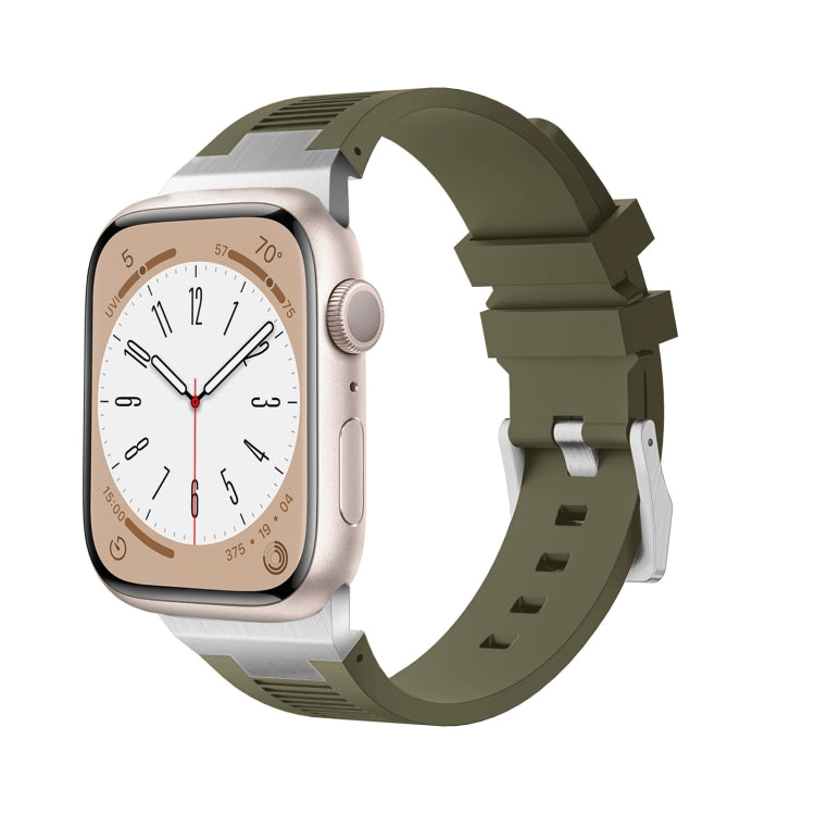 Loners Liquid Silicone Watch Band, For Apple Watch Series 5 44mm, For Apple Watch Series 4 44mm, For Apple Watch Series 3 42mm