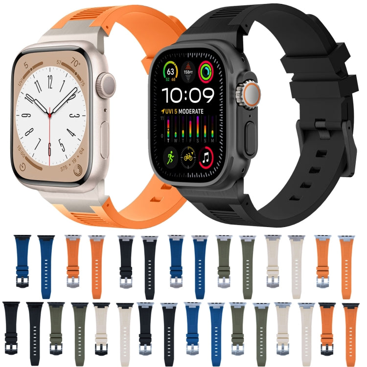 Loners Liquid Silicone Watch Band, For Apple Watch SE 2023 44mm, For Apple Watch Ultra 2 49mm, For Apple Watch Series 9 45mm
