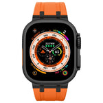 Stone Grain Liquid Silicone Watch Band, For Apple Watch Series 6 44mm, For Apple Watch Series 5 44mm, For Apple Watch Series 4 44mm, For Apple Watch Series 3 42mm