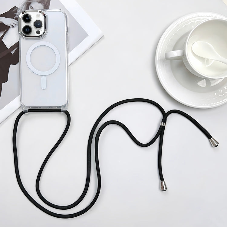 MagSafe Magnetic PC + TPU Phone Case with Lanyard, For iPhone 14 Pro Max, For iPhone 13 Pro Max, For iPhone 13 Pro, For iPhone 13