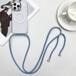 MagSafe Magnetic PC + TPU Phone Case with Lanyard, For iPhone Air, For iPhone 16 Pro Max, For iPhone 16 Pro, For iPhone 16 Plus