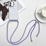 MagSafe Magnetic PC + TPU Phone Case with Lanyard, For iPhone Air, For iPhone 16 Pro Max, For iPhone 16 Pro, For iPhone 16 Plus