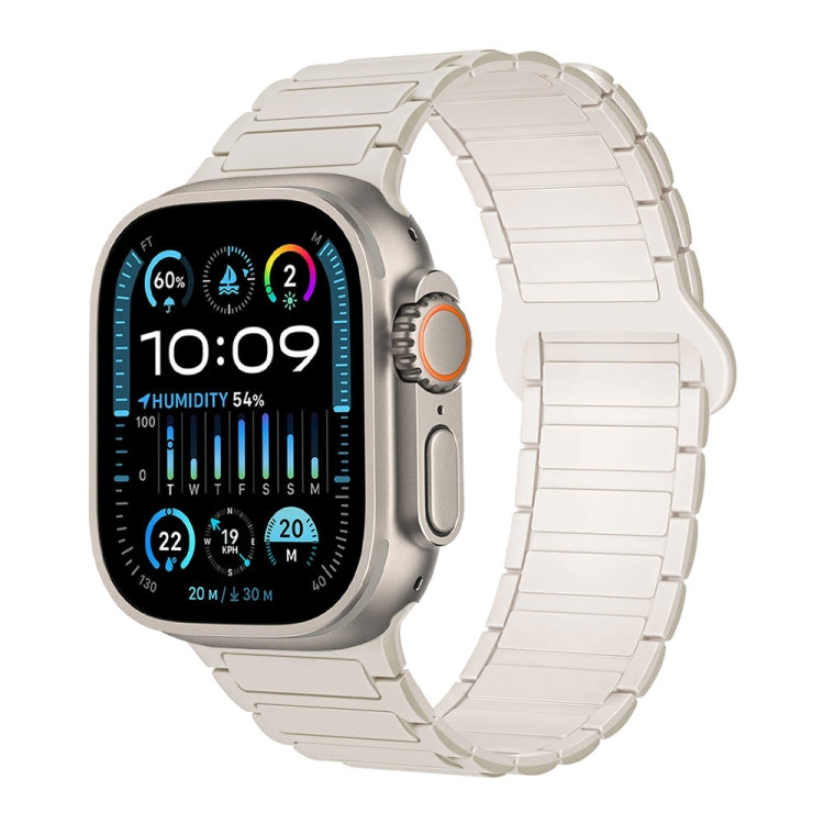 I-Shaped Magnetic Silicone Watch Band, For Apple Watch SE 2023 44mm, For Apple Watch SE 2023 40mm, For Apple Watch Ultra 2 49mm