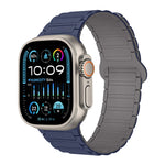 I-Shaped Magnetic Silicone Watch Band, For Apple Watch Series 9 45mm, For Apple Watch Series 9 41mm, For Apple Watch Ultra 49mm