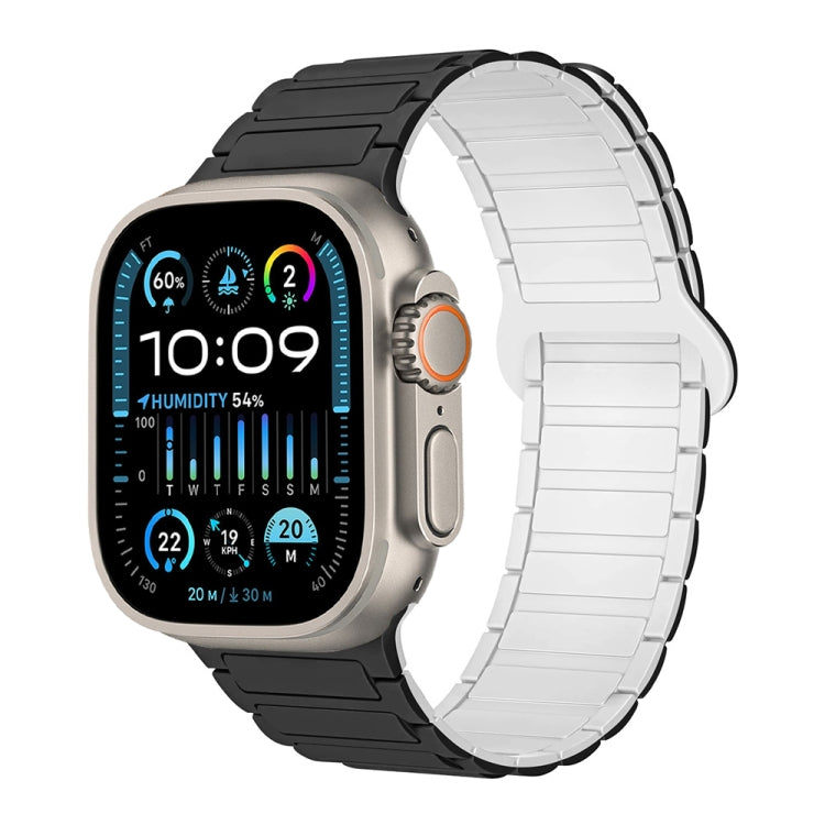 I-Shaped Magnetic Silicone Watch Band, For Apple Watch Series 9 45mm, For Apple Watch Series 9 41mm, For Apple Watch Ultra 49mm