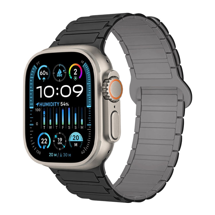 I-Shaped Magnetic Silicone Watch Band, For Apple Watch Series 9 45mm, For Apple Watch Series 9 41mm, For Apple Watch Ultra 49mm