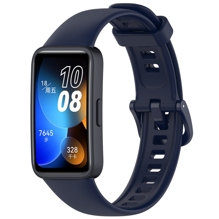Solid Color Colorful Buckle Silicone Watch Band, For Huawei Band 10 / 9 / 8