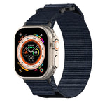 Nylon Hook And Loop Fastener Watch Band, For Apple Watch Series 10 46mm, For Apple Watch Series 10 42mm, For Apple Watch SE 2023 44mm, For Apple Watch SE 2023 40mm, For Apple Watch Ultra 2 49mm, For Apple Watch Series 9 45mm, For Apple Watch Series 9 4...