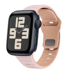 Wave Texture Reverse Buckle Silicone Watch Band, For Apple Watch Series 10 46mm, For Apple Watch Series 10 42mm, For Apple Watch SE 2023 44mm, For Apple Watch SE 2023 40mm