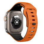 Wave Texture Reverse Buckle Silicone Watch Band, For Apple Watch Series 8 41mm, For Apple Watch Series 8 45mm, For Apple Watch SE 2022 40mm, For Apple Watch SE 2022 44mm