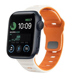 Wave Texture Reverse Buckle Silicone Watch Band, For Apple Watch Series 7 41mm, For Apple Watch Series 7 45mm, For Apple Watch SE 40mm, For Apple Watch SE 44mm