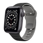 Wave Texture Reverse Buckle Silicone Watch Band, For Apple Watch Series 6 40mm, For Apple Watch Series 6 44mm, For Apple Watch Series 5 44mm, For Apple Watch Series 5 40mm