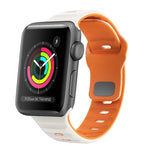 Wave Texture Reverse Buckle Silicone Watch Band, For Apple Watch Series 4 44mm, For Apple Watch Series 4 40mm, For Apple Watch Series 3 38mm, For Apple Watch Series 3 42mm