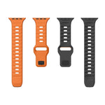 Wave Texture Reverse Buckle Silicone Watch Band, For Apple Watch Series 10 46mm, For Apple Watch Series 10 42mm, For Apple Watch SE 2023 44mm, For Apple Watch SE 2023 40mm
