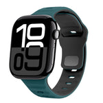 Wave Texture Reverse Buckle Silicone Watch Band, For Apple Watch Series 10 46mm, For Apple Watch Series 10 42mm, For Apple Watch SE 2023 44mm, For Apple Watch SE 2023 40mm