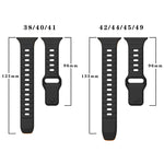 Wave Texture Reverse Buckle Silicone Watch Band, For Apple Watch Series 8 41mm, For Apple Watch Series 8 45mm, For Apple Watch SE 2022 40mm, For Apple Watch SE 2022 44mm