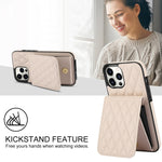 YM015 Crossbody Rhombic Card Bag RFID Phone Case, For iPhone 14 Pro Max, For iPhone 13 Pro Max, For iPhone 13 Pro, For iPhone 13, For iPhone 12 / 12 Pro, For iPhone 12 Pro Max, For iPhone 11 Pro Max, For iPhone 11