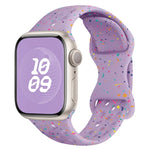 Hole Style Butterfly Buckle Camouflage Silicone Watch Band, For Apple Watch Series 10 46mm, For Apple Watch Series 10 42mm, For Apple Watch SE 2023 44mm, For Apple Watch SE 2023 40mm