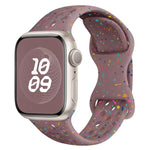 Hole Style Butterfly Buckle Camouflage Silicone Watch Band, For Apple Watch Series 8 41mm, For Apple Watch Series 8 45mm, For Apple Watch SE 2022 40mm, For Apple Watch SE 2022 44mm