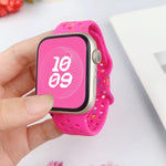 Hole Style Butterfly Buckle Camouflage Silicone Watch Band, For Apple Watch Series 7 41mm, For Apple Watch Series 7 45mm, For Apple Watch SE 40mm, For Apple Watch SE 44mm