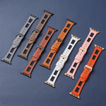 Mesh Calfskin Genuine Leather Watch Band, For Apple Watch 42mm, For Apple Watch 38mm