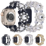 Beaded Pearl Gemstone Bracelet Watch Band, For Apple Watch SE 2023 44mm, For Apple Watch SE 2023 40mm, For Apple Watch Ultra 2 49mm, For Apple Watch Series 9 45mm, For Apple Watch Series 9 41mm, For Apple Watch Ultra 49mm, For Apple Watch Series 8 41mm...