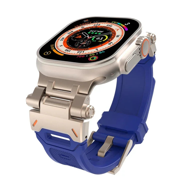 Stainless Steel Connector TPU Watch Band, For Apple Watch Series 4 44mm, For Apple Watch Series 3 42mm