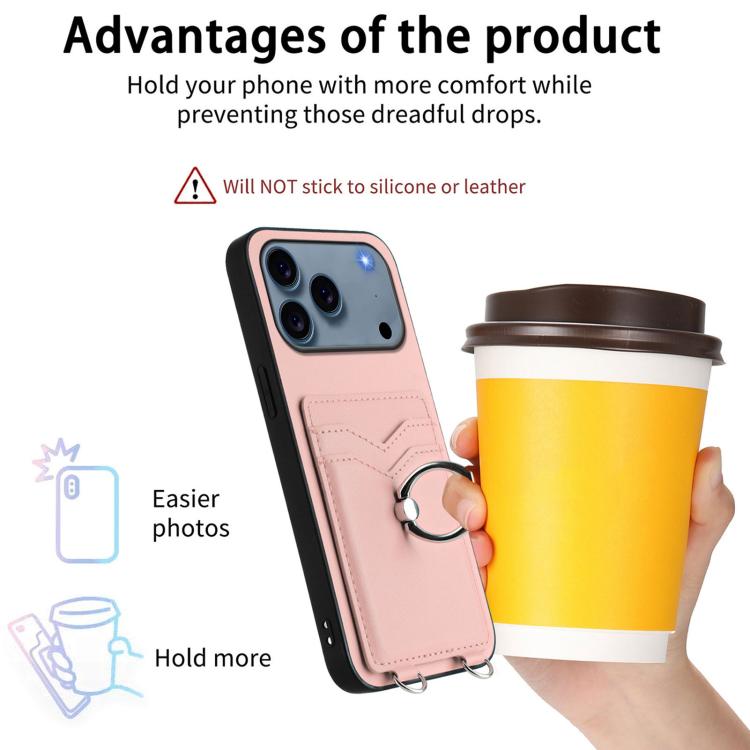 R20 Ring Card Holder Phone Case, For iPhone 17 Pro Max, For iPhone 17 Pro, For iPhone 17, For iPhone Air, For iPhone 15 Pro Max, For iPhone 15 Pro, For iPhone 15 Plus, For iPhone 15