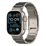 Titanium Metal Watch Band, For Apple Watch Series 10 46mm, For Apple Watch Series 10 42mm, For Apple Watch SE 2023 44mm, For Apple Watch SE 2023 40mm, For Apple Watch Ultra 2 49mm, For Apple Watch Series 9 45mm, For Apple Watch Series 9 41mm           ...