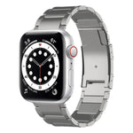 Titanium Metal Watch Band, For Apple Watch Series 7 41mm, For Apple Watch Series 7 45mm, For Apple Watch SE 40mm, For Apple Watch SE 44mm, For Apple Watch Series 6 40mm, For Apple Watch Series 6 44mm, For Apple Watch Series 5 44mm                      ...