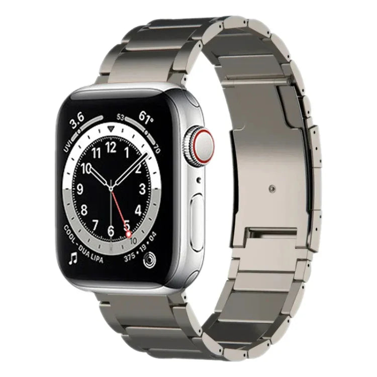 Titanium Metal Watch Band, For Apple Watch Series 7 41mm, For Apple Watch Series 7 45mm, For Apple Watch SE 40mm, For Apple Watch SE 44mm, For Apple Watch Series 6 40mm, For Apple Watch Series 6 44mm, For Apple Watch Series 5 44mm                      ...
