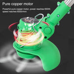 42V Portable Rechargeable Electric Lawn Mower Weeder, EU Plug, US Plug