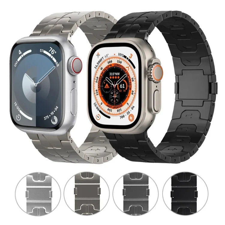Magnetic Buckle Titanium Alloy Watch Band, For Apple Watch SE 2023 44mm, For Apple Watch Ultra 2 49mm, For Apple Watch Series 9 45mm, For Apple Watch Ultra 49mm, For Apple Watch Series 8 45mm, For Apple Watch SE 2022 44mm, For Apple Watch Series 7 45mm...