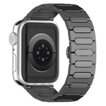 Oval Butterfly Buckle Titanium Alloy Watch Band, For Apple Watch SE 2023 44mm, For Apple Watch Ultra 2 49mm, For Apple Watch Series 9 45mm, For Apple Watch Ultra 49mm, For Apple Watch Series 8 45mm, For Apple Watch SE 2022 44mm                         ...