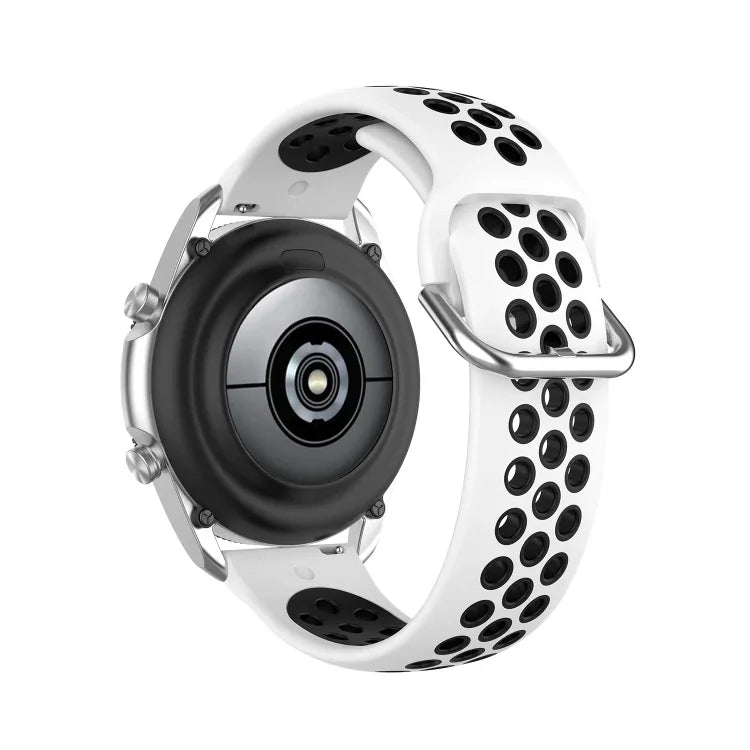 Silicone Sports Two-tone Strap, Size: Free Size 20mm, For Galaxy Watch 3 41mm
