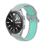 Silicone Sports Two-tone Strap, Size: Free Size 20mm, For Galaxy Watch 3 41mm