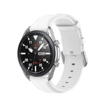 Round Tail Leather Strap, Size: Free Size 22mm, For Galaxy Watch 3 45mm