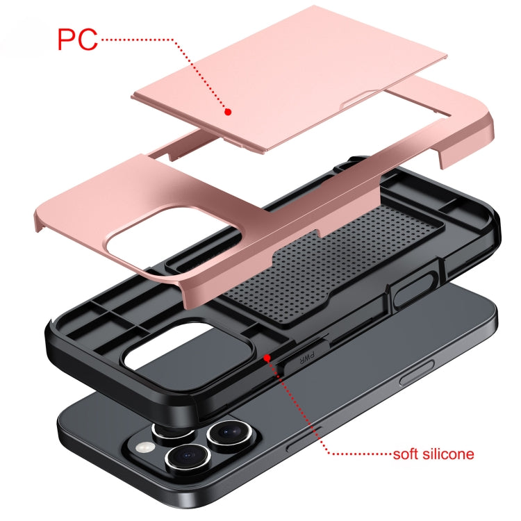 Shockproof Armor Phone Case with Card Slot, For iPhone 17 Pro Max, For iPhone 17 Pro, For iPhone 17, For iPhone Air