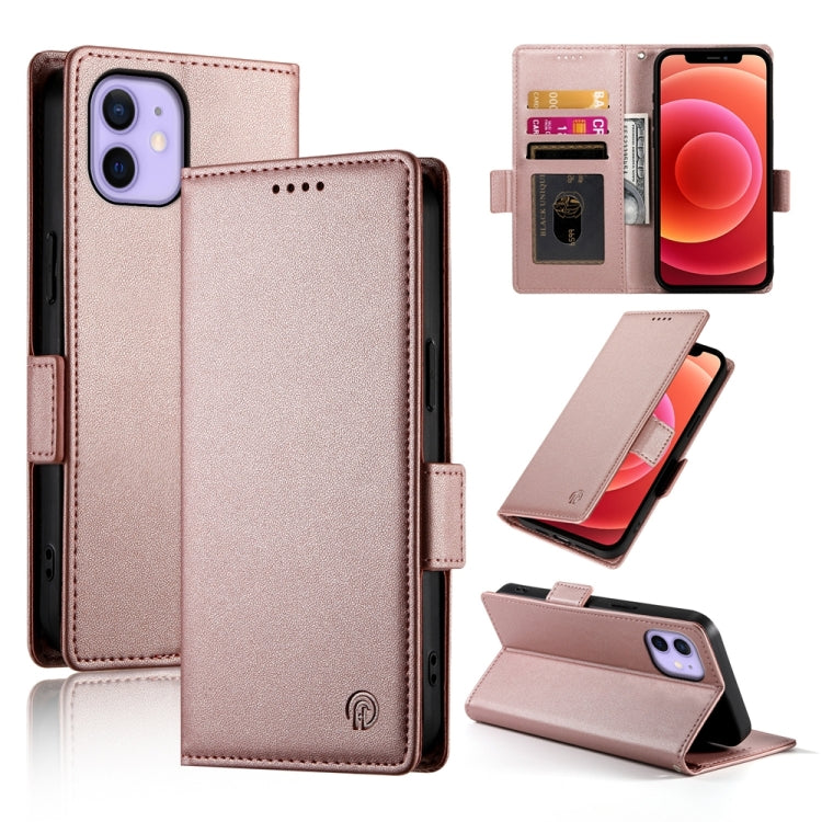 Side Buckle Magnetic Frosted Leather Phone Case, For iPhone 13 Pro Max, For iPhone 13 Pro, For iPhone 13, For iPhone 13 mini, For iPhone 12 / 12 Pro, For iPhone 12 Pro Max